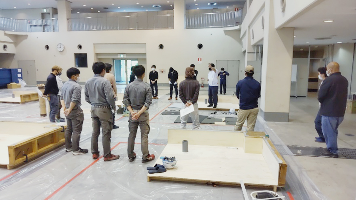 関防協　改質アスファルトシート常温粘着工法トライアル