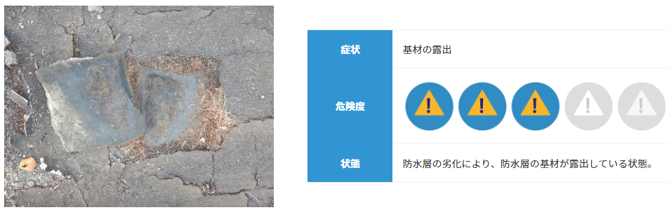 基材の露出