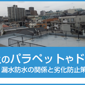 屋上のパラペットやドレンと漏水・防水の関係